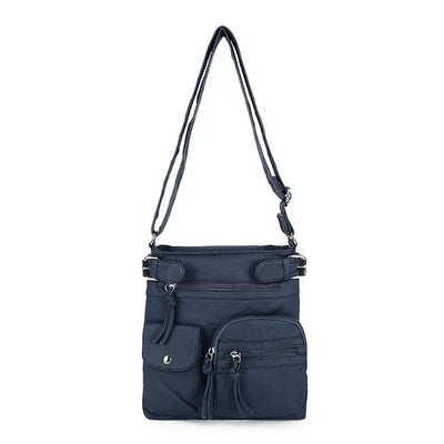 Ariana - Multiple Pockets Soft Leather Crossbody Bag