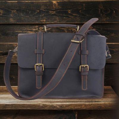 Leather Courier Bag | NAMUR