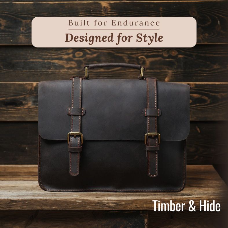 Leather Courier Bag | NAMUR