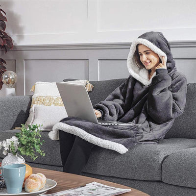 CozyWrap™ - Casual Unisex Hooded Wearable Blanket