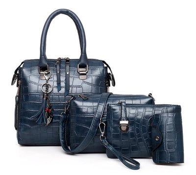 Helda™ - 4-Piece Modern Leather Bag Set