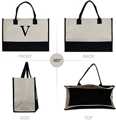 Remi™ - Letter Personalized Tote Bag