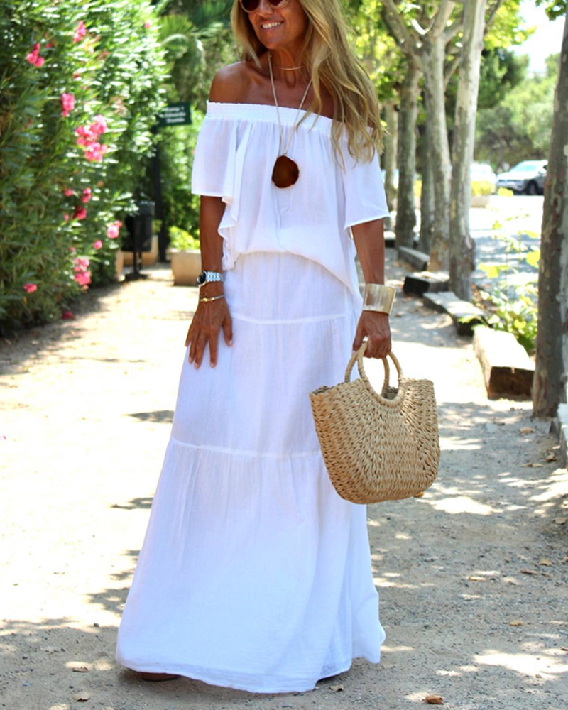 Rosie™ - Comfy Off-Shoulder Maxi Dress