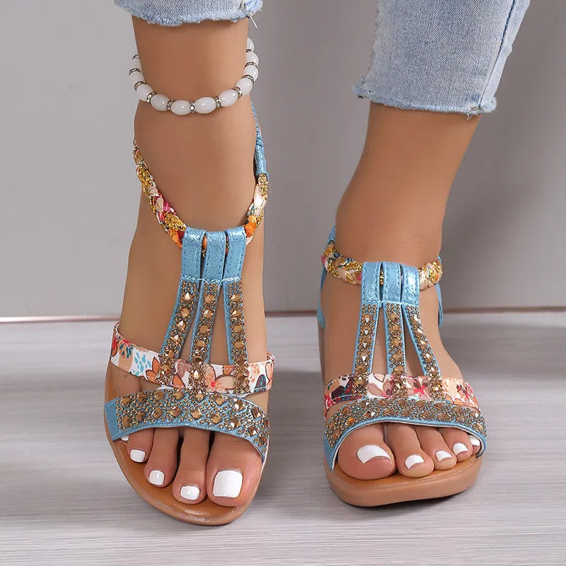 Nova™ - Crystal Orthopedic Sandals With Handmade Details