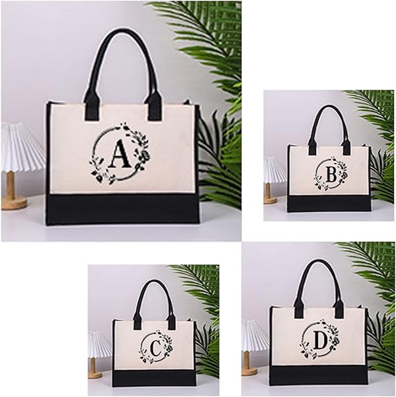 Remi™ - Letter Personalized Tote Bag