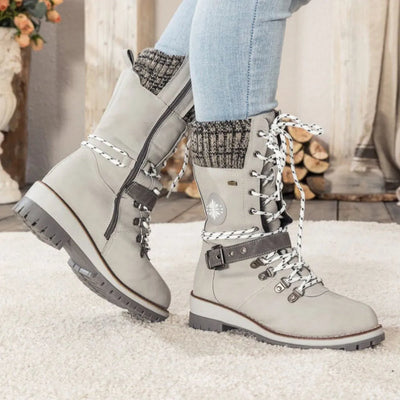 Sienna™ - Modern Knitted Mid-calf Snow Boots