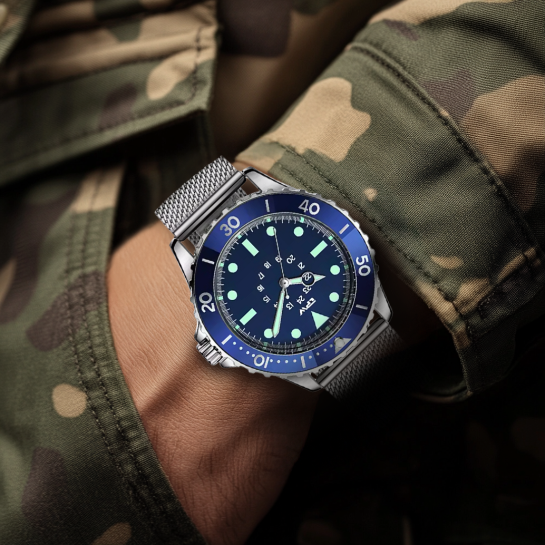 Waterproof Tactical Diver Style Field Watch