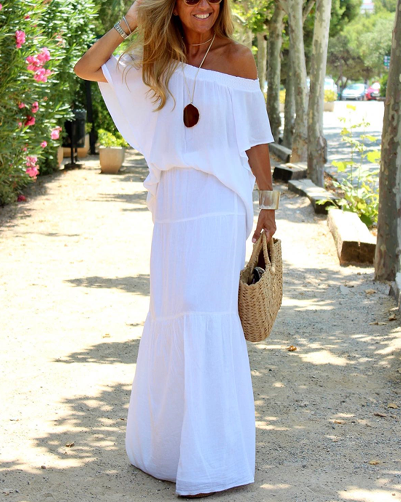 Rosie™ - Comfy Off-Shoulder Maxi Dress