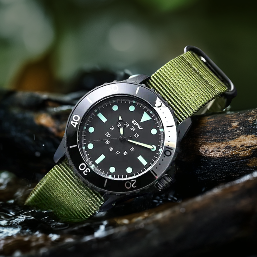 Waterproof Tactical Diver Style Field Watch