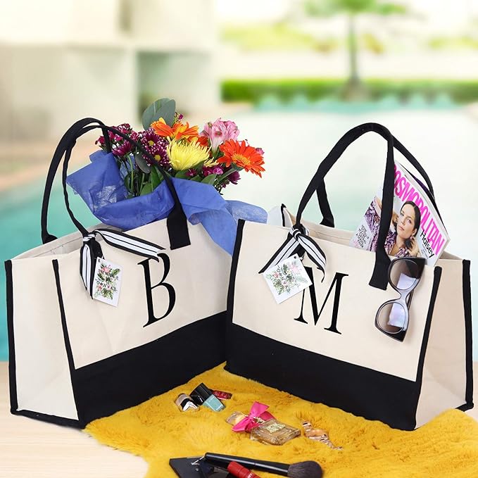 Remi™ - Letter Personalized Tote Bag