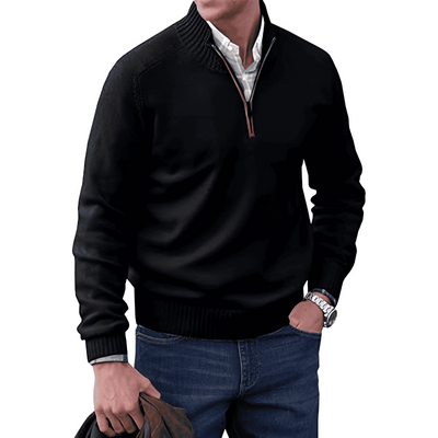 Miles™ - Stylish Cashmere Zipper Sweater