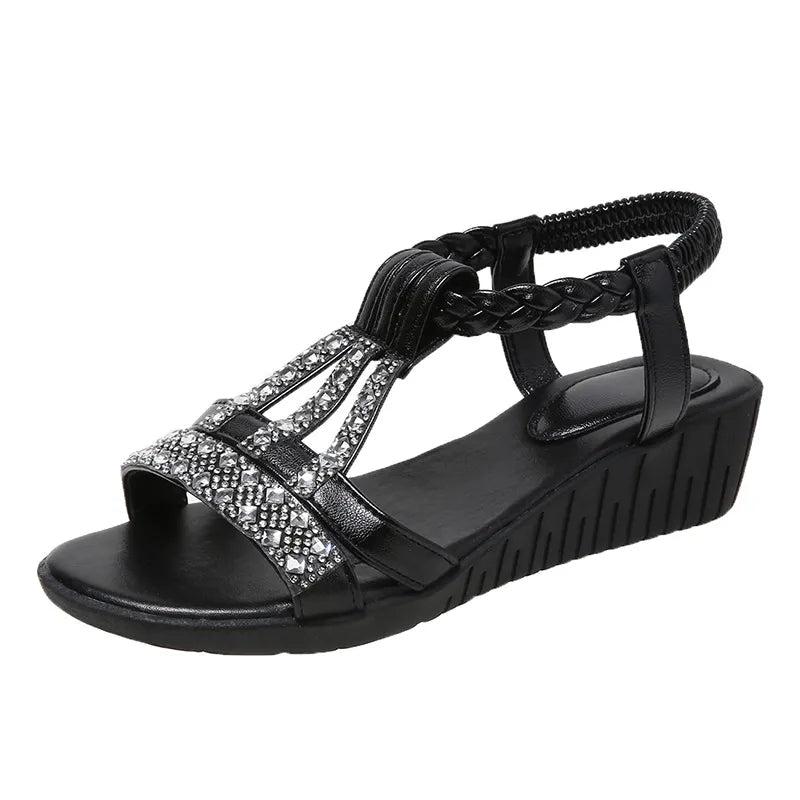 Nova™ - Crystal Orthopedic Sandals With Handmade Details