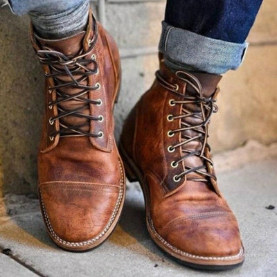 Oliver™ - Retro Style Vegan Leather Boots