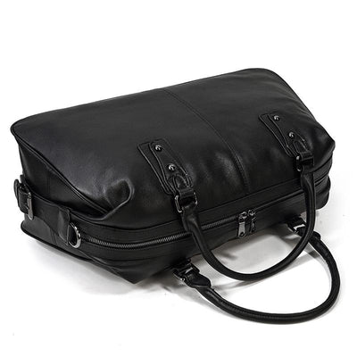 Black Leather Holdall | AALBORG