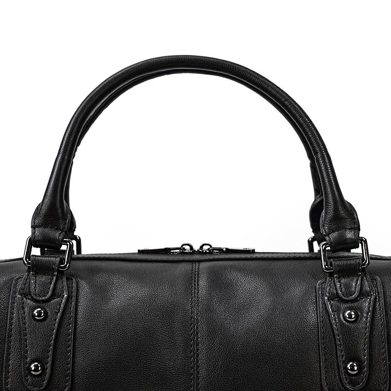 Black Leather Holdall | AALBORG