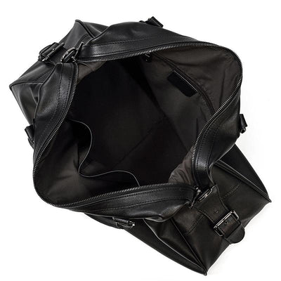 Black Leather Holdall | AALBORG