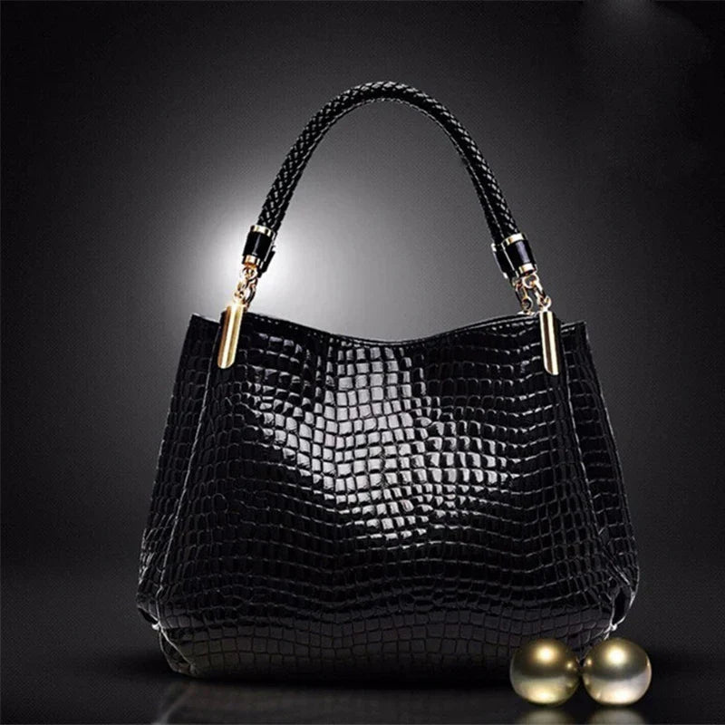 Isabelle™ - Stylish Crocodile Pattern Handbag