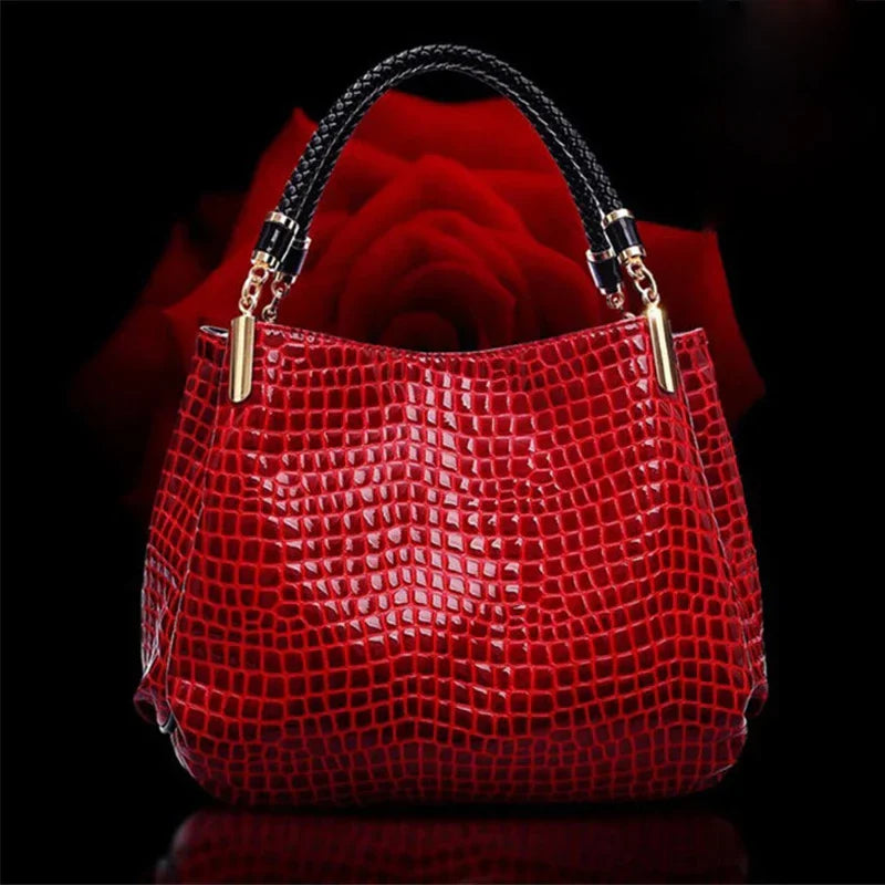 Isabelle™ - Stylish Crocodile Pattern Handbag