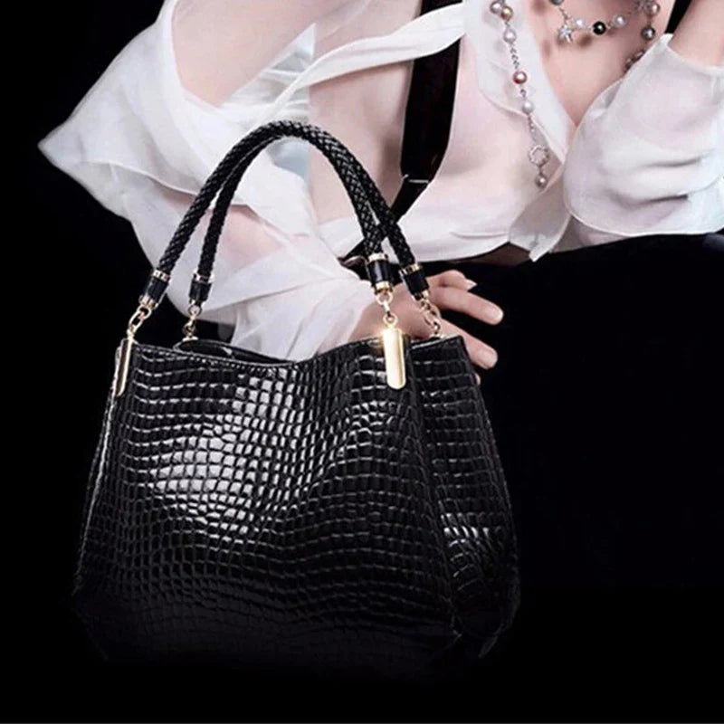 Isabelle™ - Stylish Crocodile Pattern Handbag