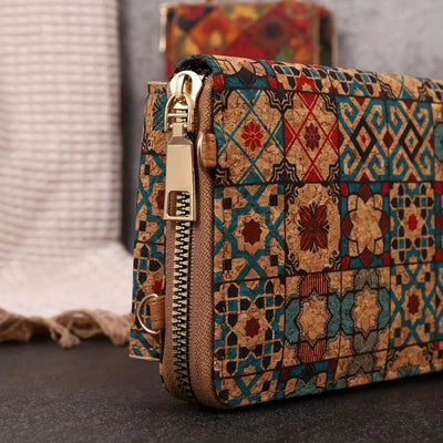 Lila Boho Floral Crossbody Wallet