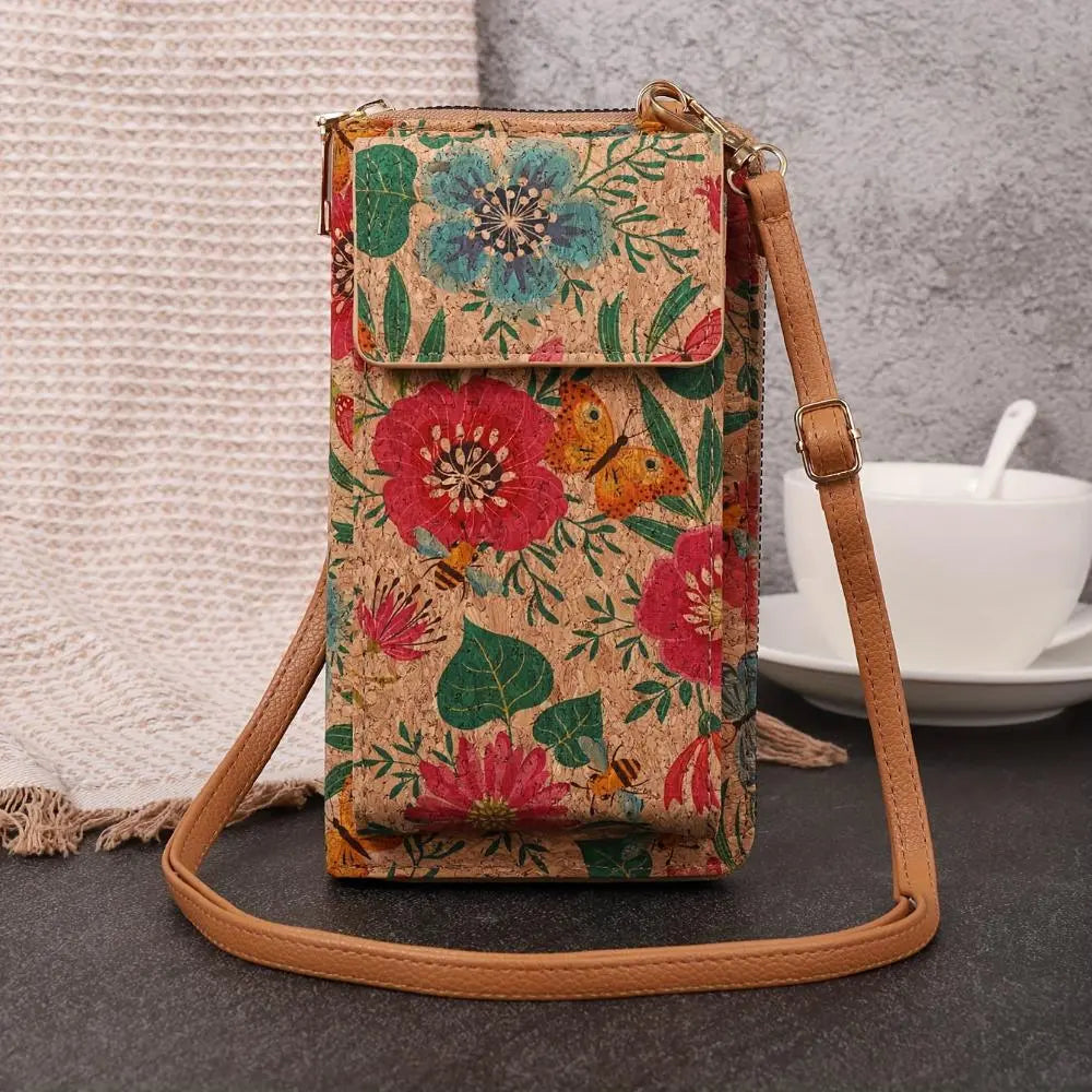 Lila Boho Floral Crossbody Wallet