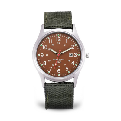 Military-Inspired Casual Wristwatch