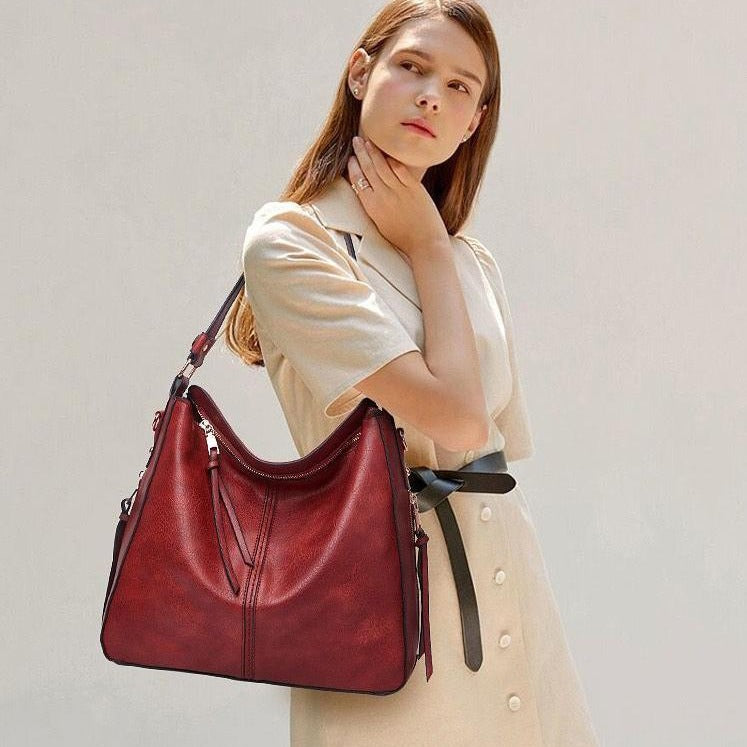 Lottie™ - Large Capacity Elegant Leather Tote Bag