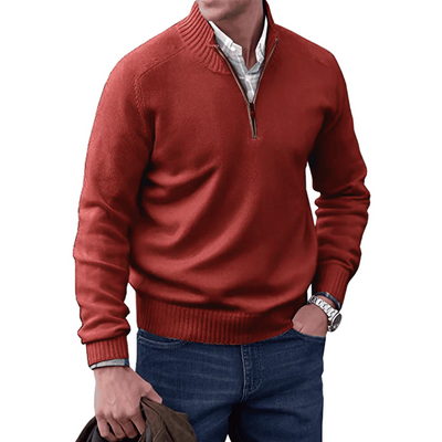 Miles™ - Stylish Cashmere Zipper Sweater