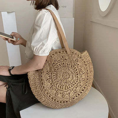 Bonnie™ - Handmade Multifunctional Straw Handbag