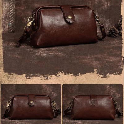 Elise™ - Retro Leather Handmade Bag