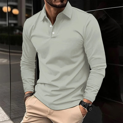 Arthur™ - Casual Comfortable Long-Sleeved Polo T-Shirt