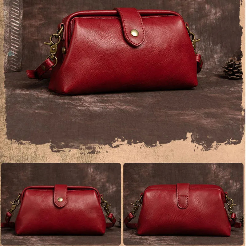 Elise™ - Retro Leather Handmade Bag