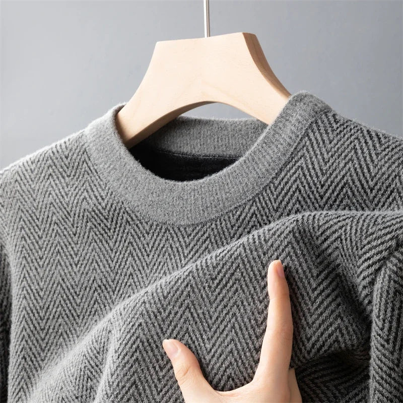 The Herringbone Wool Sweater