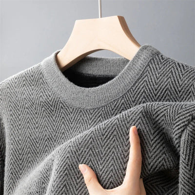 The Herringbone Wool Sweater