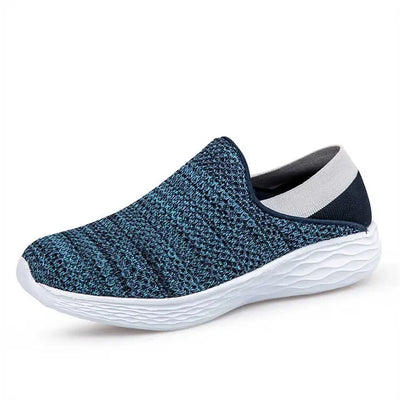 Breathable Flying Woven Soft Sole Slip-On Shoes for Men