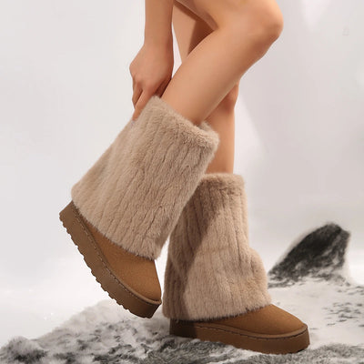 Sienna™ - Elegant Winter Fur Boots