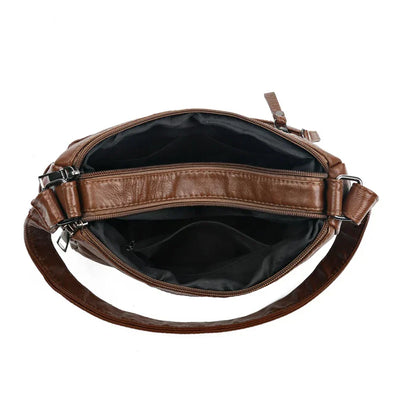 Jade™ - Vintage Soft Zipper Leather Bag