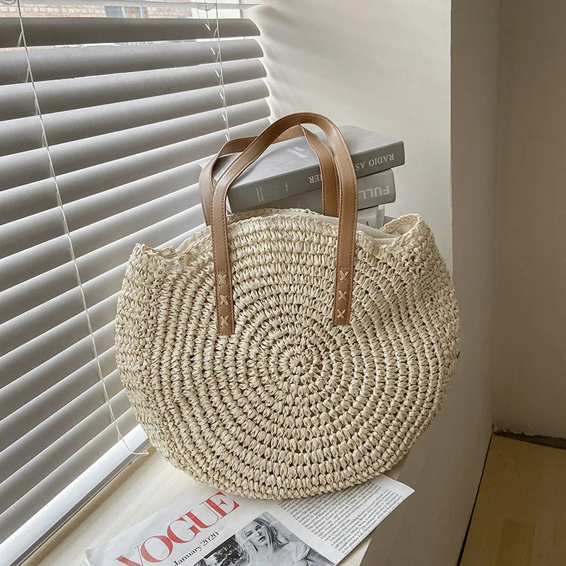 Bonnie™ - Handmade Multifunctional Straw Handbag