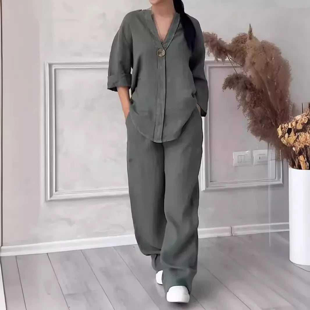 Alice™ - Comfortable Casual Linen Co-Ord Set