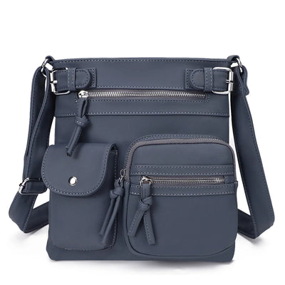 Ariana - Multiple Pockets Soft Leather Crossbody Bag