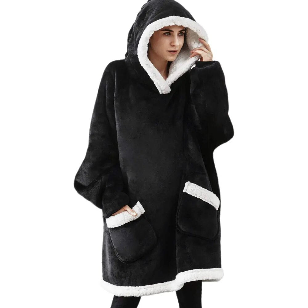 CozyWrap™ - Casual Unisex Hooded Wearable Blanket