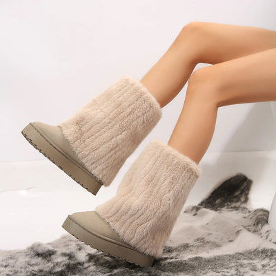 Sienna™ - Elegant Winter Fur Boots