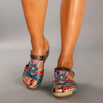 Poppy™ - Orthopedic Lightweight Sandals With Handmade Prints