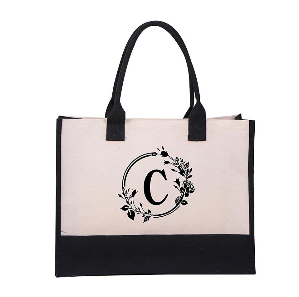 Remi™ - Letter Personalized Tote Bag