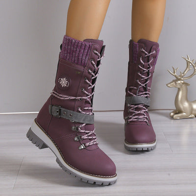 Sienna™ - Modern Knitted Mid-calf Snow Boots