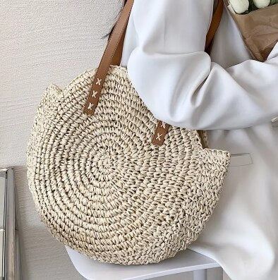 Bonnie™ - Handmade Multifunctional Straw Handbag