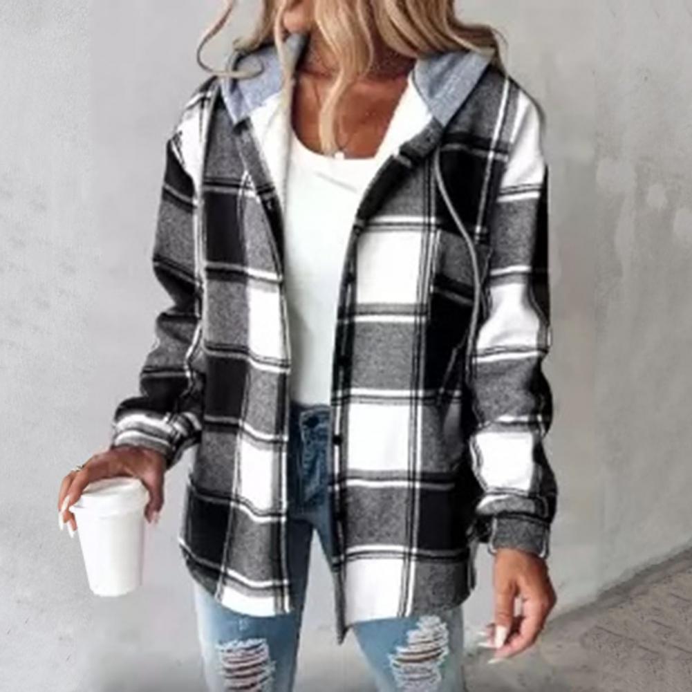 Aurora™ - Stylish Ultra Soft Hooded Checkered Jacket