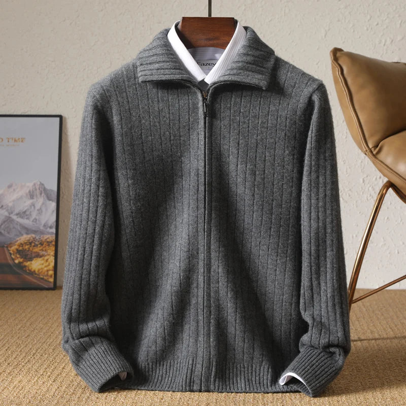 Edward™ - Comfortable Merino Wool Business Cardigan