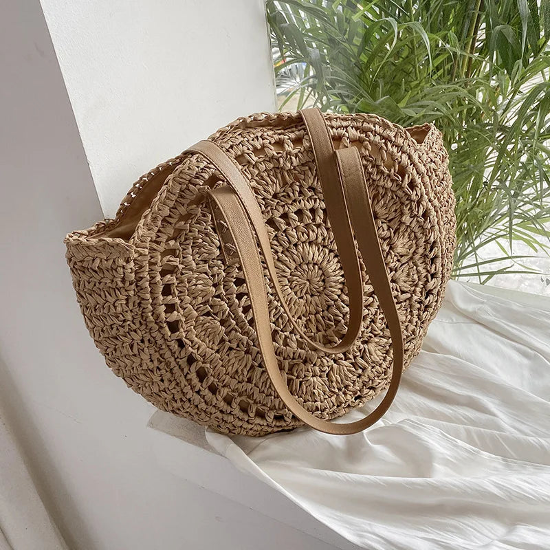 Bonnie™ - Handmade Multifunctional Straw Handbag