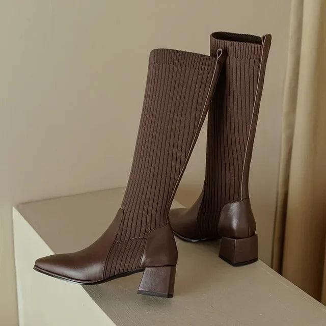 Rosie™ - Stylish Knitted Long Winter Boots